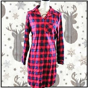 Cozy Flannel shirt dress